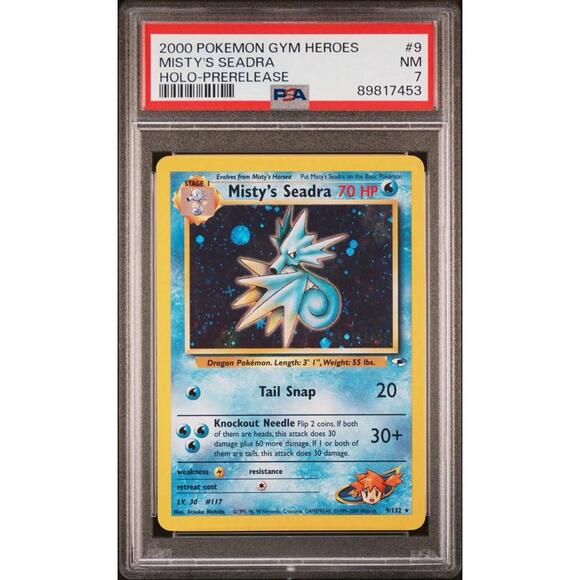 Toys | 200 Pokemon Gym Heroes Holoprerelease 9 Mistys Seadra Psa 7 |  Poshmark